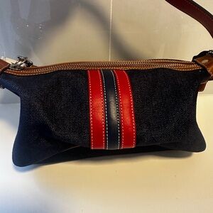 Stylish Men's Bag with Red and Blue Accents